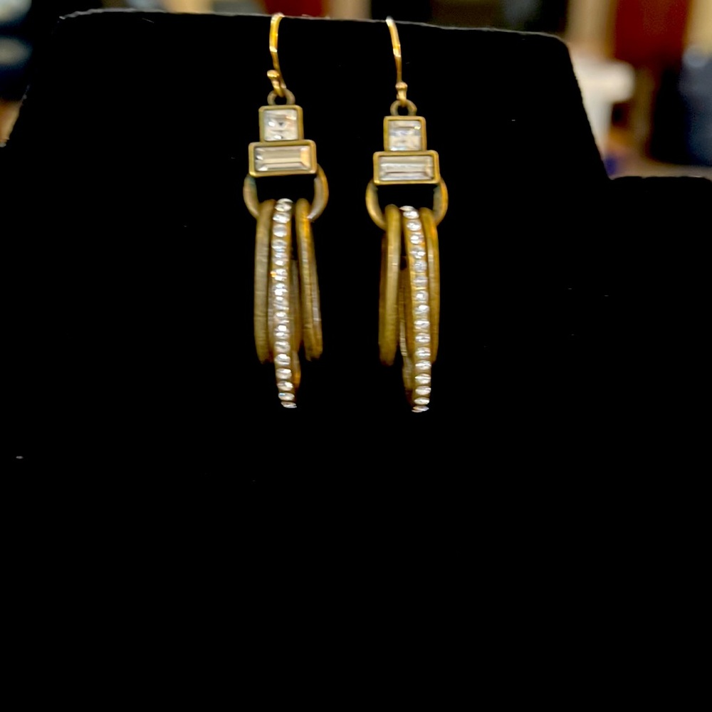 Silpada Designs modern maven earrings, #KRW0029, EUC